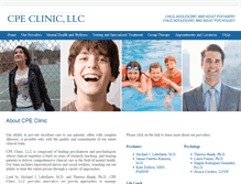 Tablet Screenshot of cpeclinic.com